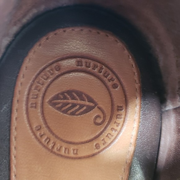 Nurture Sandee Leather Heels; Leopard Print; Open Toe; Size 7 - Picture 3 of 9